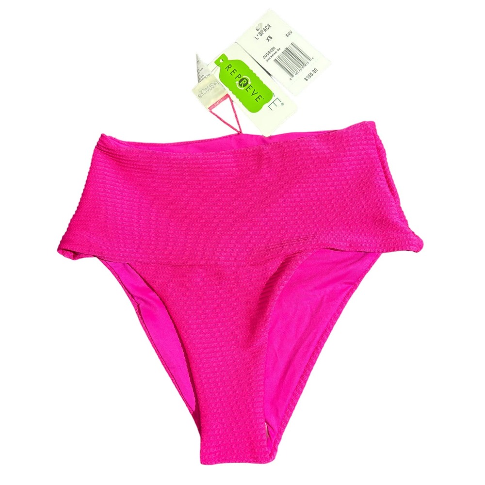L*Space NWT Eco Chic Repreve Desi Bikini Bottom Bou Size XS MSRP $106